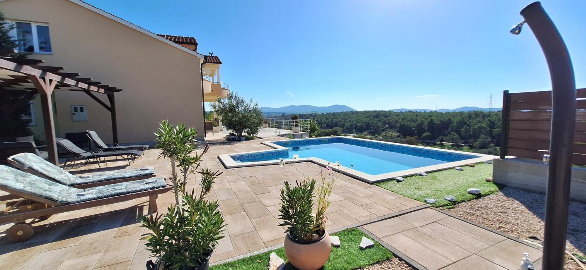 Villa Scolopax Rusticola Skradin With Heated Pool Extérieur photo